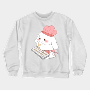 Mami Rabbit Baking Cookies | Bunniesmee Crewneck Sweatshirt